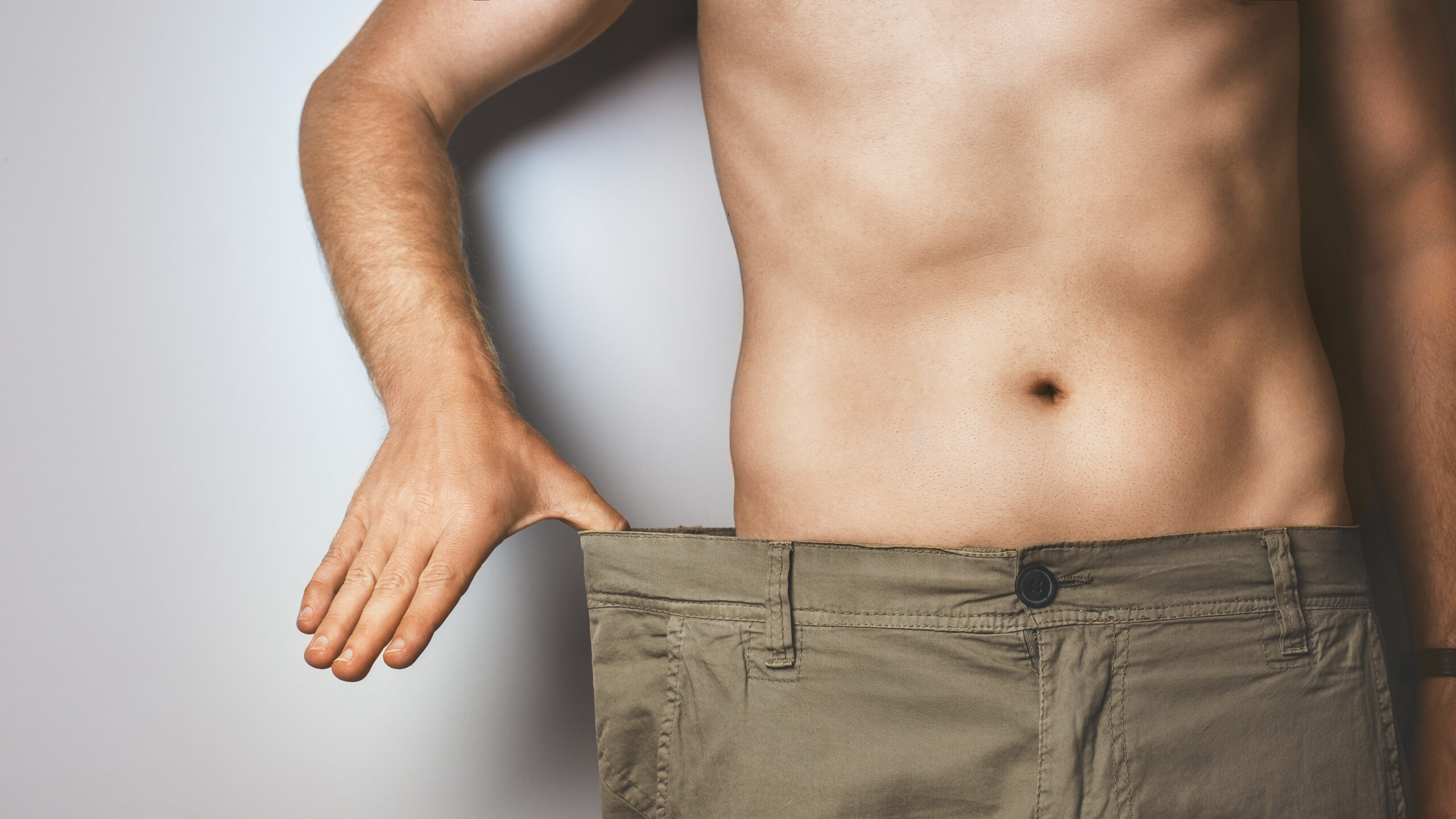 Man Shows How Much Lost Weight